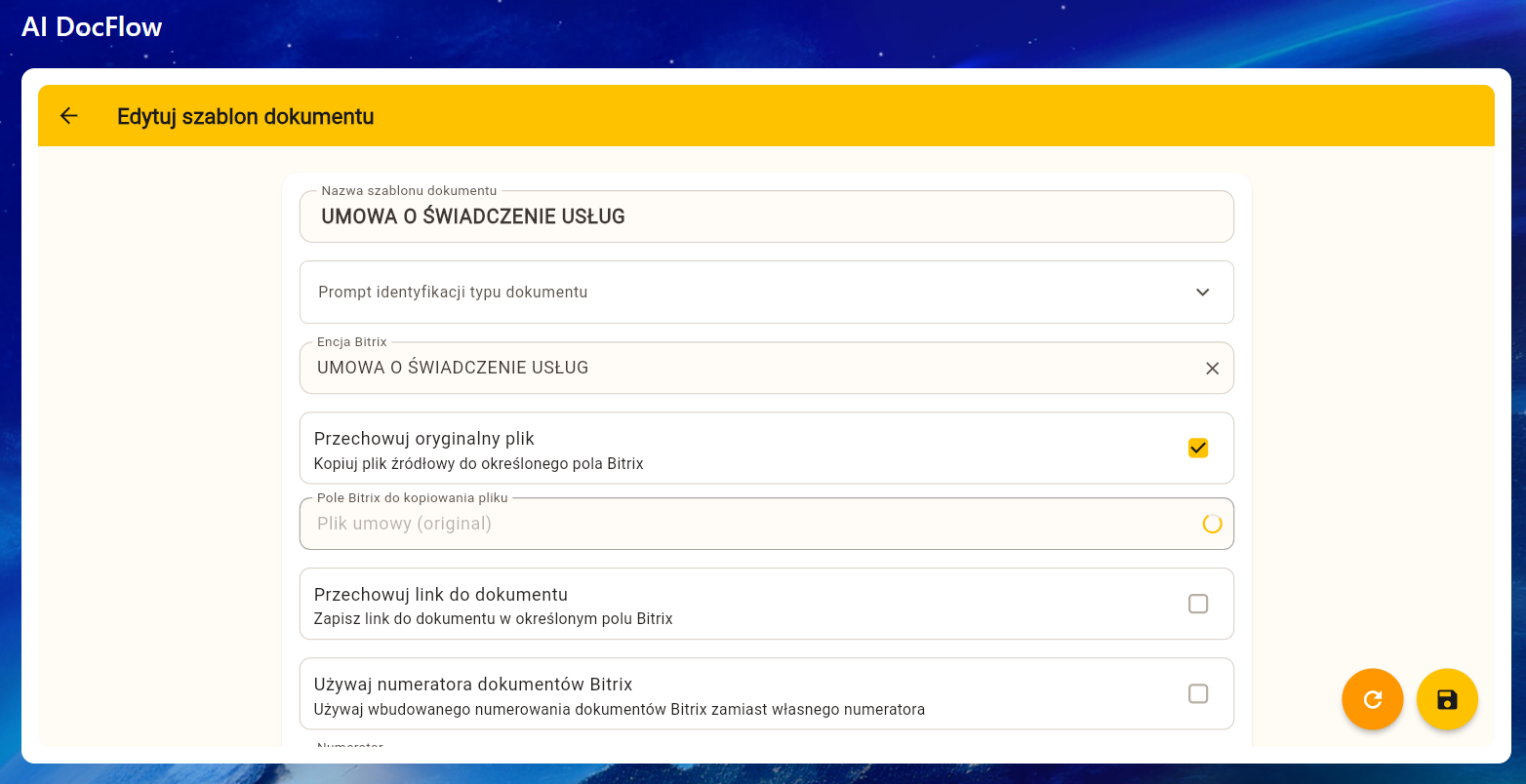 Archiwum przetworzonych dokumentów z filtrowaniem